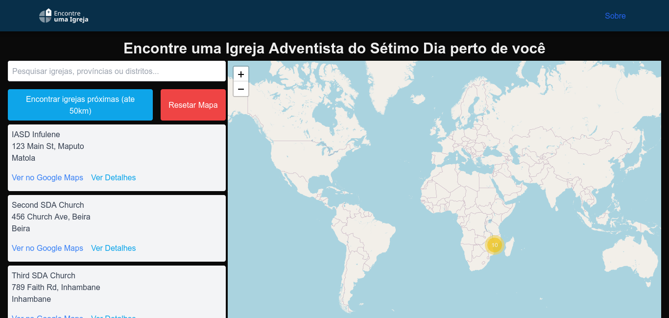 Encontre uma Igreja